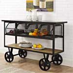 Metal Farmhouse Kitchen Cart