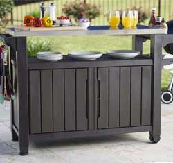 Outdoor Kitchen Cart for Grilling and Backyard Parties