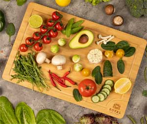 Bamboo Cutting Board to Use on Top of Kitchen Cart