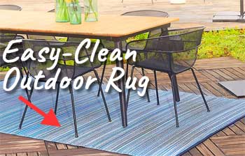 Easy Clean Recycled Plastic Outdoor Rug