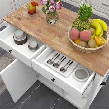 Kitchen Island Drawers for Organizing Utensils, Napkins, Small Gadgets & Kitchen Tools