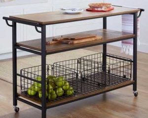 Baxton Studio Lancashire Industrial Kitchen Cart