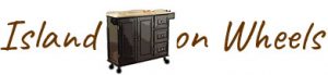 Island on Wheels Logo: rolling kitchen islands and carts, with storage, seating & style