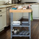 Origami Kitchen Cart that folds up, use as a wine serving table, food cutting board or meal prep table